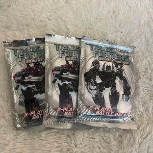3 Packs 2-Player Battle Pack - Transformers 3d Battle Card Game
New Sealed